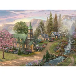 Gibsons - 6378 - Sunday Morning Chapel (Thomas Kincade) - 1000 Piece