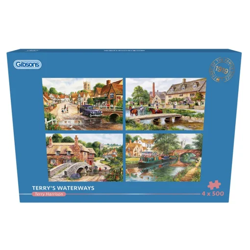Gibsons - 5070 - Terry`s Waterways (Terry Harrison) - 4 x 500 Piece Puzzzles
