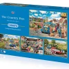 Gibsons - 5037 - The Country Bus (Trevor Mitchell) - 4 x 500 Piece Puzzles