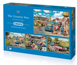 Gibsons - 5037 - The Country Bus (Trevor Mitchell) - 4 x 500 Piece Puzzles