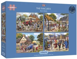 Gibsons - 5056 - The Evacuees (Kevin Walsh) - 4 x 500 Piece Puzzles