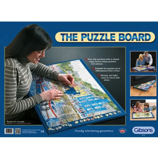 Gibsons - G9000 The Puzzle Board for up to 1000 Pieces Board Size 720 x 495 mm…………………………….