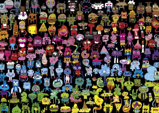 Heye - 29786 - Doodle Rainbow (Jon Burgerman) - 1000 Piece