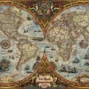 Heye - 29615 - Hemisphere Map - 6000 Piece Panorama