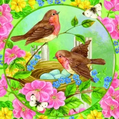 Holdsons - 09432C - Robins and Roses (Jane Maday) - 500 Piece
