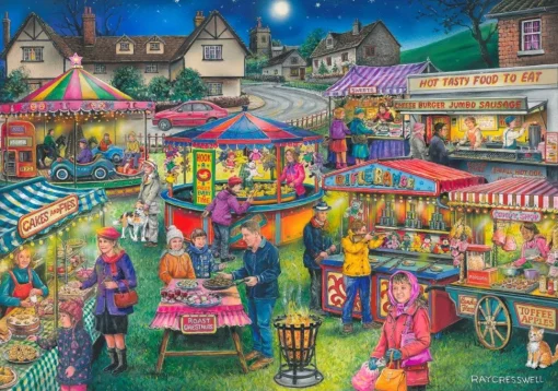 House of Puzzles - 0762 - Village Fayre (Ray Cresswell) - Find the Difference No 13 - 500 XL Piece