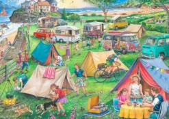 House of Puzzles - Camping (Ray Cresswell) Find The Difference No 10 - 1000 Piece