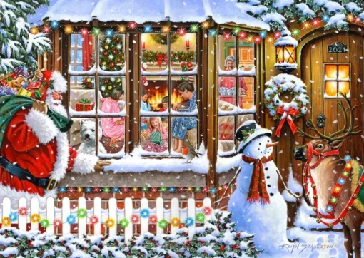 House of Puzzles - Christmas Collectors Edition No 16 - With Love from Santa (Keith Stapleton) - 500 Piece