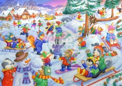 House of Puzzles - Fun in the Snow (Linda Birkinshaw) - 80piece