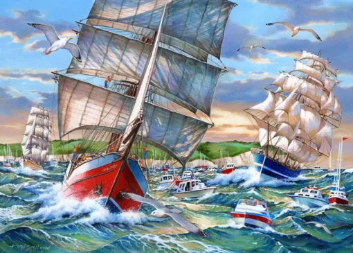 House of Puzzles - Tall Ships (Keith Stapleton) - 1000 Piece