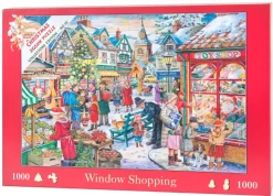 House of Puzzles - Window Shopping (Ray Cresswell) - 1000 Piece (Christmas Puzzle No 10) Collectors Edition