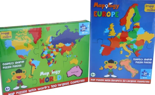 Imagi - Mapology - Europe - 34 Piece (Country Shaped Foam Pieces) (Box Includes Europe Only)