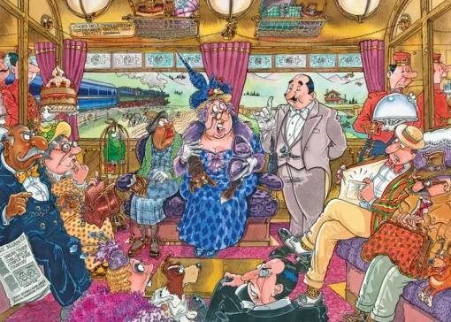 Jumbo - 1110100504 - Wasgij Retro Mystery No 9 - Great Train Robbery - 1000 Piece