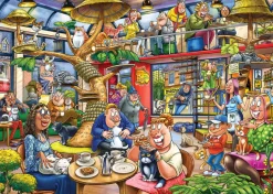 Jumbo - 1110100506 - Wasgij Mystery Puzzle No 28 - Feline Frenzy - 1000 Piece