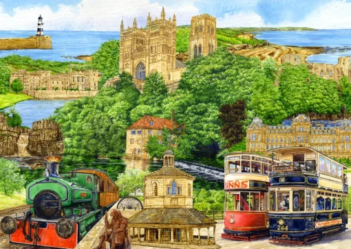 Kevin Robinson - County Durham Collage - 1000 Piece