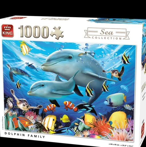 King - 55845 - Dolphin Family (Howard Robinson) - 1000 Piece