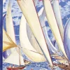 New York Puzzle Company - NY197 - The New Yorker - Regatta (Garrett Price) - 1000 Piece