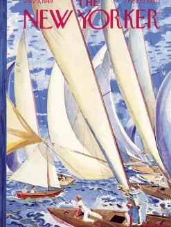 New York Puzzle Company - NY197 - The New Yorker - Regatta (Garrett Price) - 1000 Piece