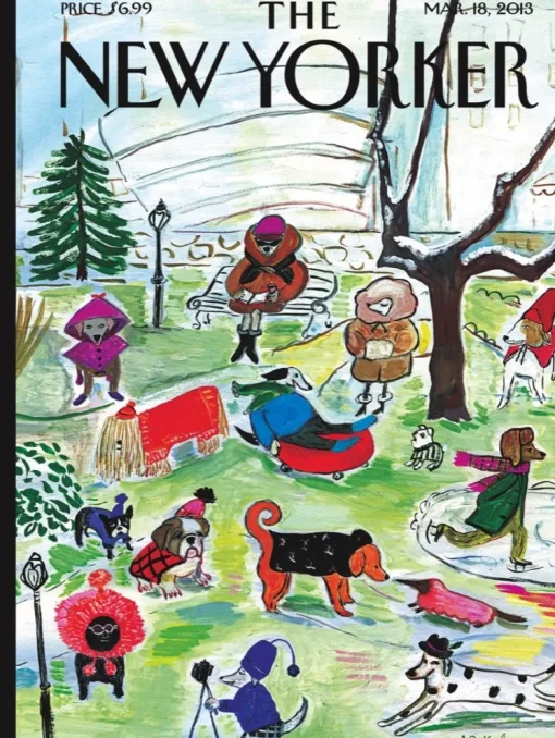New York Puzzle Company - NPZNY1888 - The New Yorker - Canine Couture (Maira Kalman) - 1000 Piece
