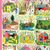 New York Puzzle Company - NY180 - The New Yorker - Farm Calendar (Llonka Karasz) - 1000 Piece