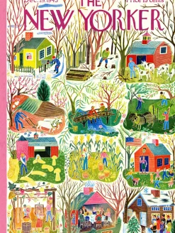 New York Puzzle Company - NY180 - The New Yorker - Farm Calendar (Llonka Karasz) - 1000 Piece