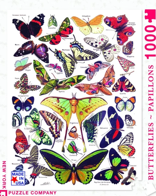 New York Puzzle Company - PD633 - Butterflies - 1000 Piece
