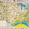 New York Puzzle Company - PD632 - Pictorial Wildlife and Game Map of the United States - 2000 Piece