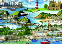 Otter House - 76104 - Devon Montage (Fiona Osbaldstone) - 1000 Piece