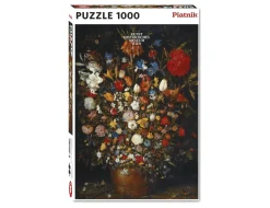 Piatnik - 555046 - Flowers in a Wooden vessel (Jan Breughel d. A./the Elder (1568-1625) - 1000 Piece