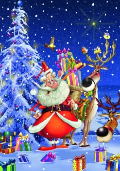 Piatnik - 549540 - Happy Santa (Francois Ruyer) - 1000 Piece