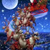 Piatnik - 549748 - Santa`s Flying Sleigh - 1000 Piece