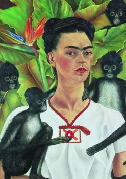 Piatnik - 550942 - Self Portrait with Monkeys (Frida Kahlo) - 1000 Piece