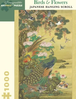 Pomegranate - AA1011 - Birds & Flowers (Japanese Hanging Scroll) - 1000 Piece