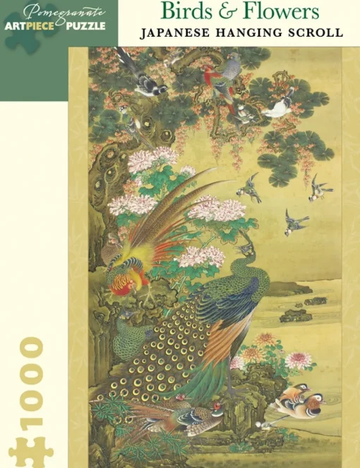 Pomegranate - AA1011 - Birds & Flowers (Japanese Hanging Scroll) - 1000 Piece