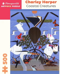 Pomegranate - AA1073 - Coastal Creatures (Charley Harper) - 500 Piece