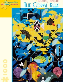 Pomegranate - AA680 - Coral Reef (Charley Harper) - 1000piece (Shrink Wrap Torn)