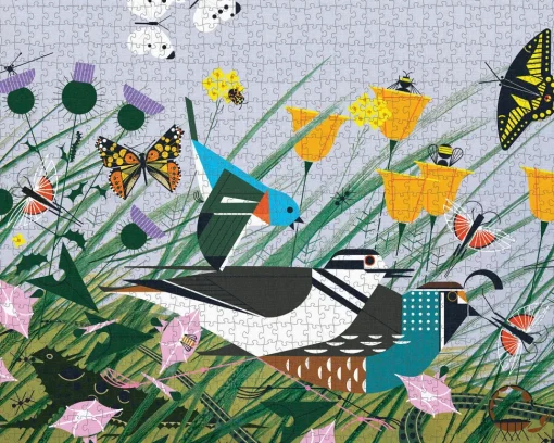 Pomegranate - AA1132 - Once There was a Field (Charley Harper) - 1000 Piece
