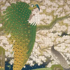 Pomegranate - AA1142 - Peacocks and Cherry Blossoms (Imazu Tatsuyuki) - 1000 Piece