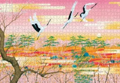 Pomegranate - AA1186 - Red Crowned Cranes (Masayoshi Mizuho) - 1000 Piece