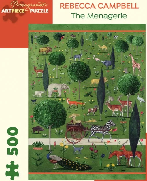 Pomegranate - AA1041 The Menagerie (Rebecca Campbell) - 500 Piece (Box Dented a Bit Left Hand Corner)