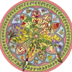Pomegranate - JC004 - Floral Compass (Erin E. Hunter) - 500 Piece Circular