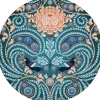 Pomegranate - JC006 - Huia and Chrysanthemum (Catherine Marion) - 500 Piece Circular