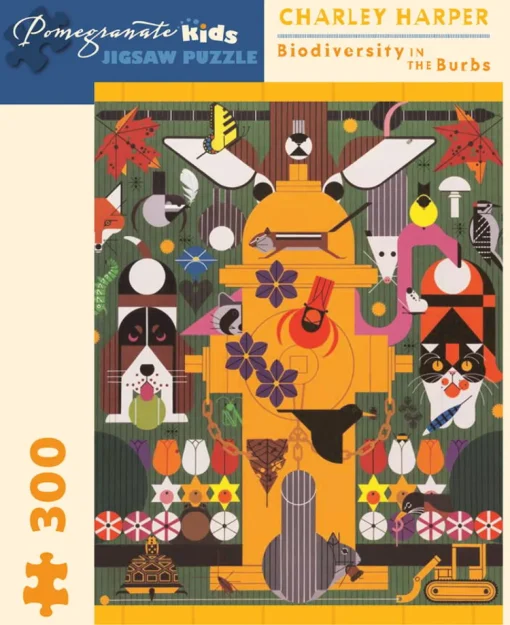 Pomegranate - JK006 - Biodiversity in the Burbs (Charley Harper) - 300 XL Piece