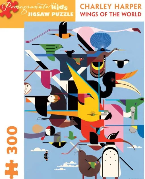Pomegranate - JK011 - Wings of the World (Charley Harper) - 300 Piece