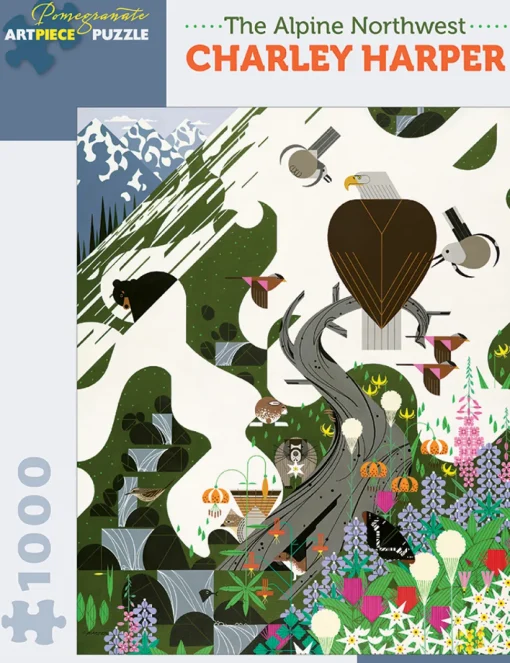 Pomegranate- AA927 - The Alpine Northwest (Charley Harper) - 1000 Piece
