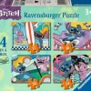 Ravensburger - 1200 4106 - Disney Stirch - Sporty Stitch - 1 x 12, 1 x 16, 1 x 20, 1 x 24 Piece Puzzles
