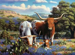 Ravensburger - 1200 0826 - Loving Longhorns (R.W.Hedge) - 500 Piece