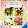 Ravensburger - 1200 4001 - Horses, Cows, Sheep & Pigs - 1 x 4, 1 x 6, 1 x 8, 1 x 10 Piece Puzzles