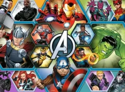 Ravensburger - 1200 4029 - Marvel Avengers - Earth`s Mightiest Heroes - 100 XXL Piece