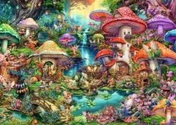 Ravensburger - 1200 1258 - Merry Mushroom Village (Aimee Stewart) - 1000 Piece